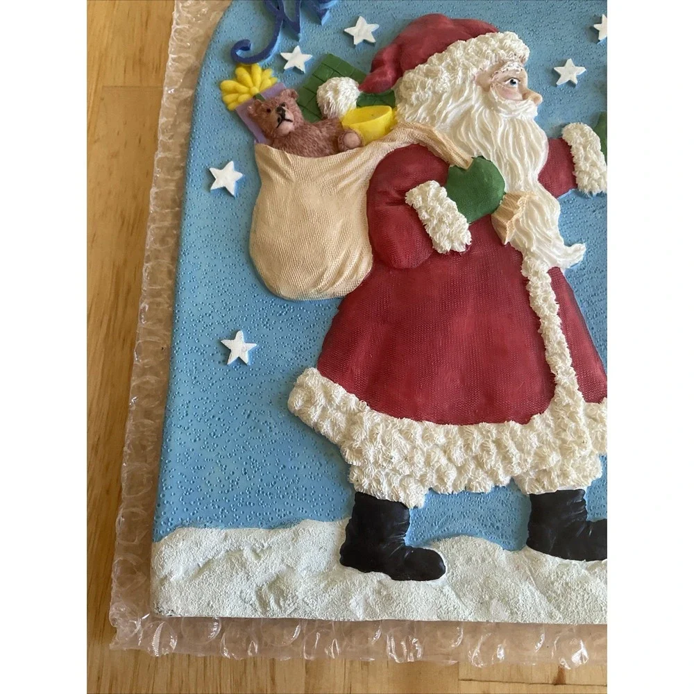 Spoontowues Merry‎ Christmas Santa Wall Hanging New vintage